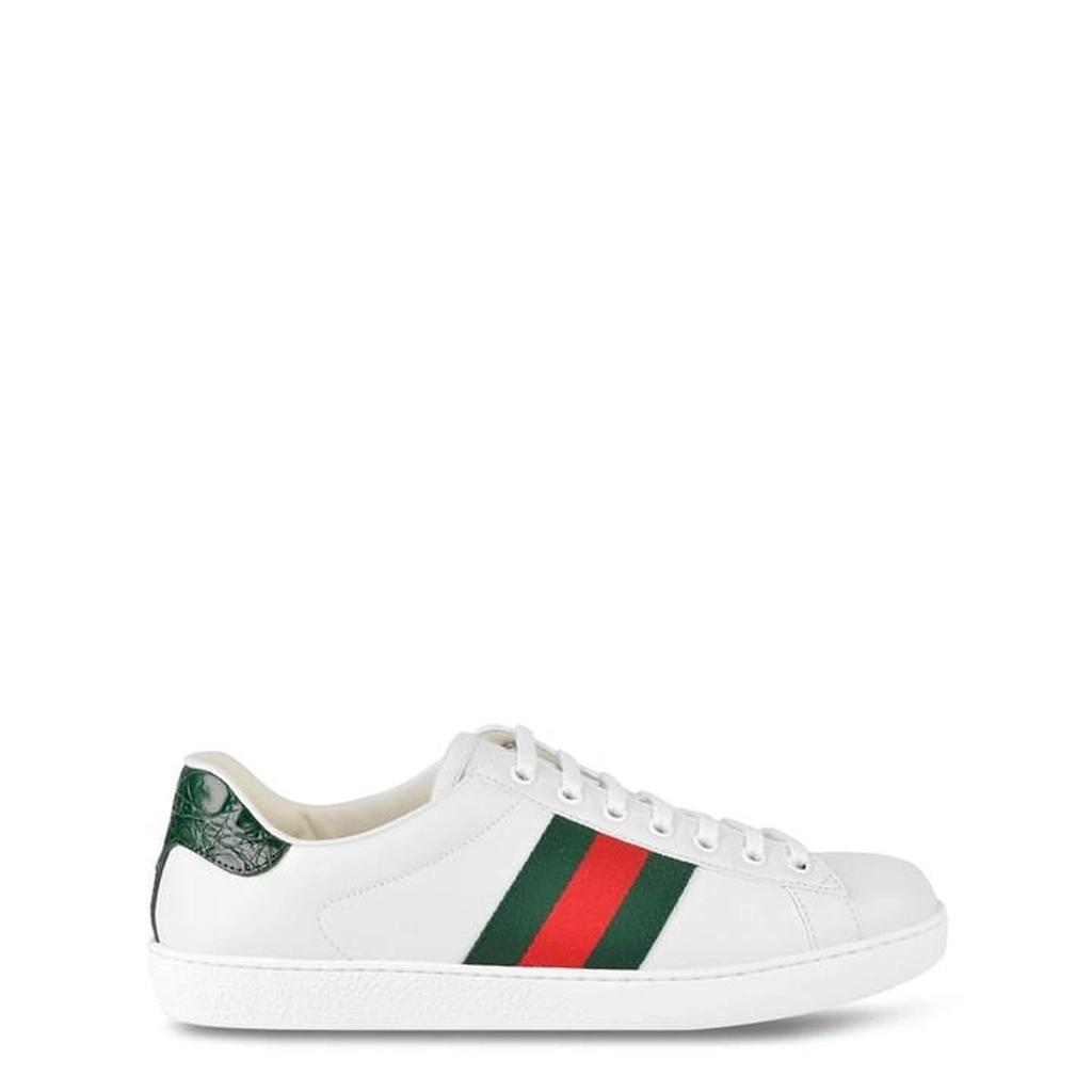 Gucci Ace Trainers With Web - White