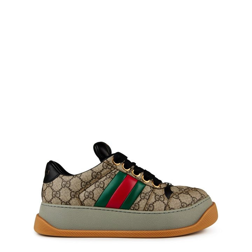 Gucci Screener Gg Trainers - Beige