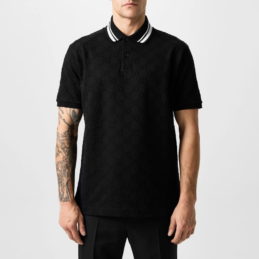 Gucci Gg Polo Shirt - Black