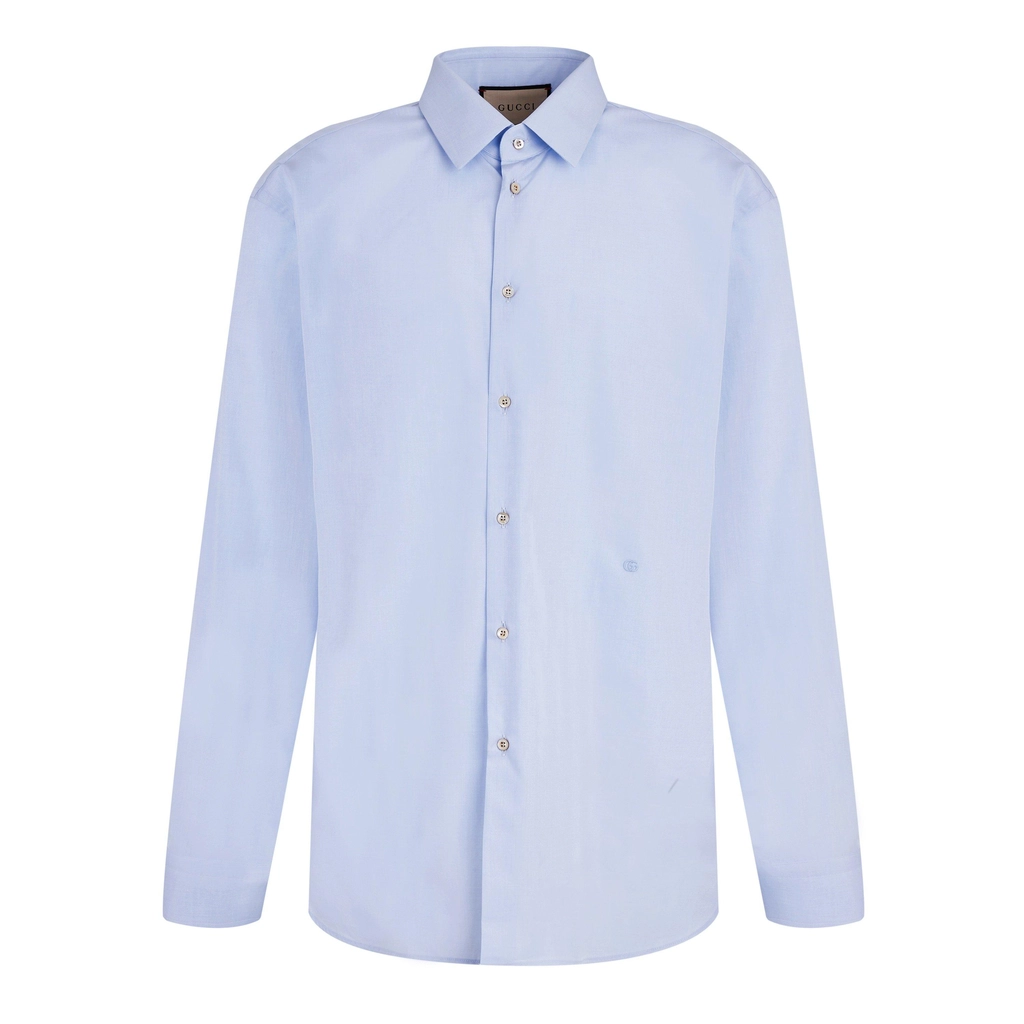 Gucci Gg Tailored Shirt - Sky Blue