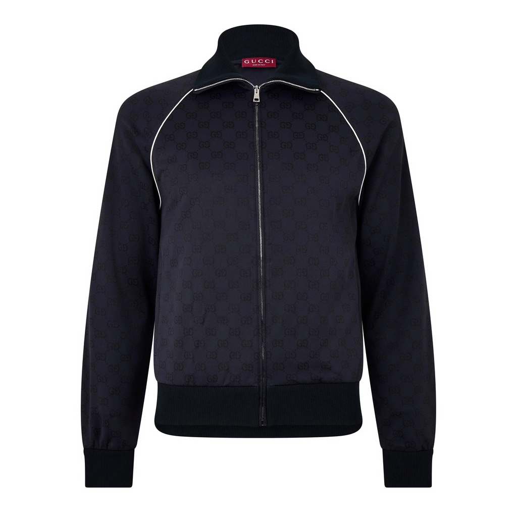 Gucci Gg Track Top - Blu Navy