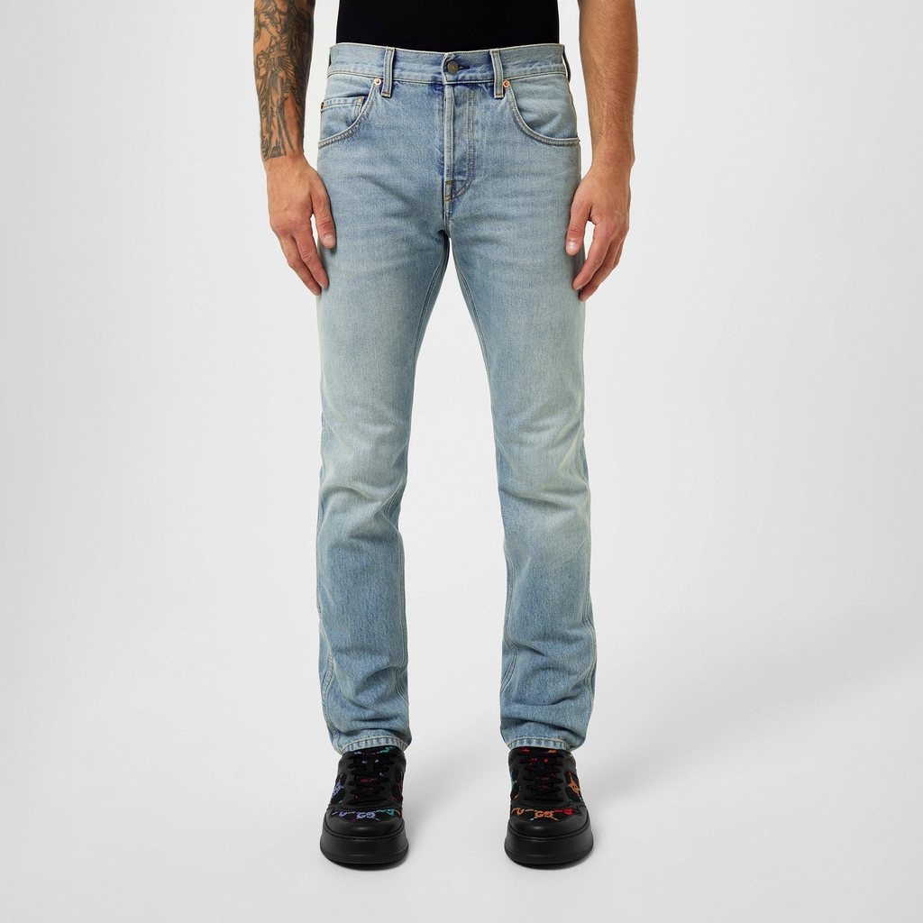 Gucci Horsebit Straight Jeans - Blue/Mix