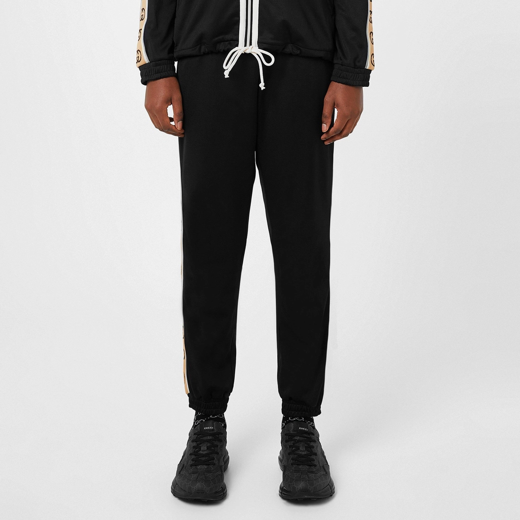 Gucci Ribbon Tape Joggers - Black 1082