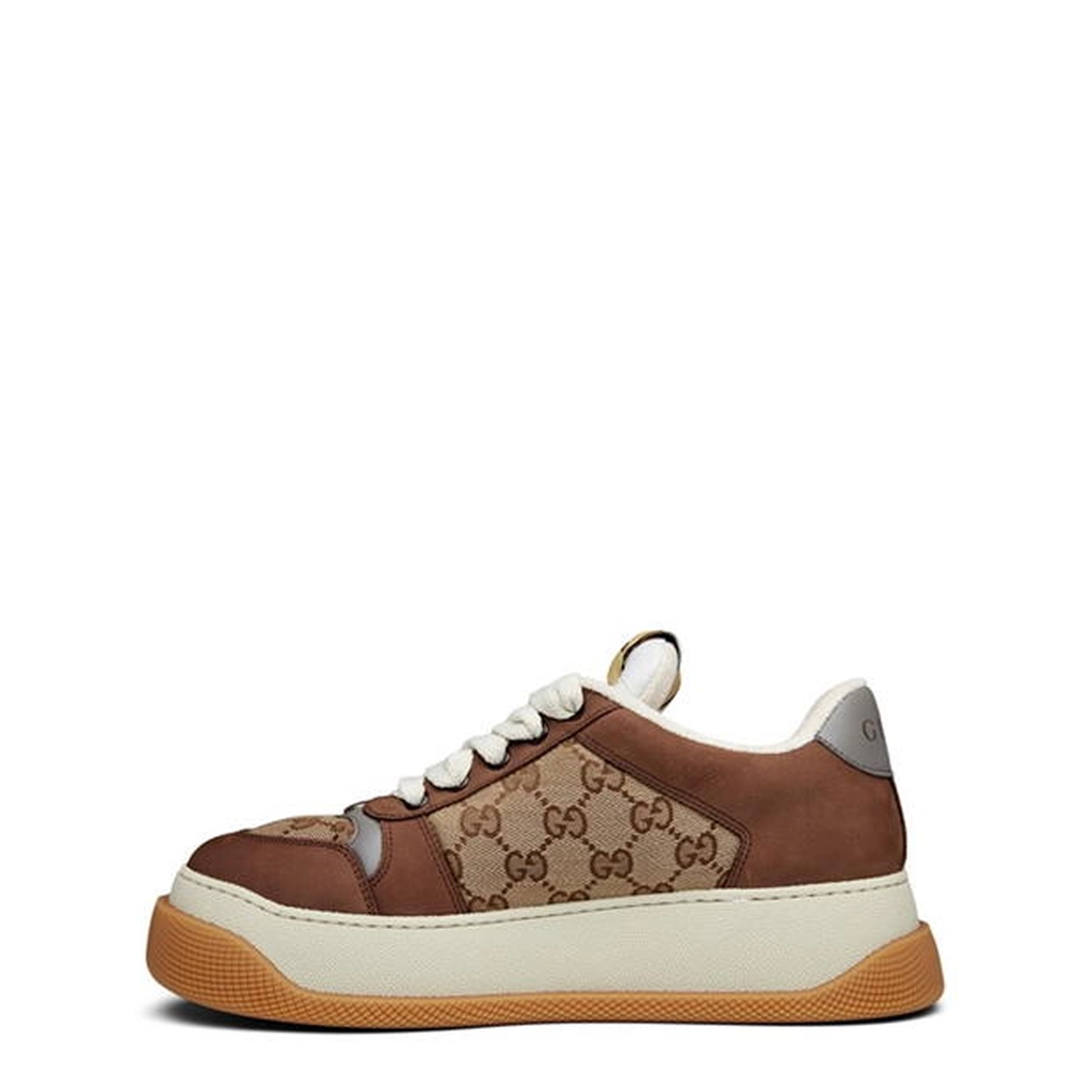 Gucci Screener Gg Trainers - Brown