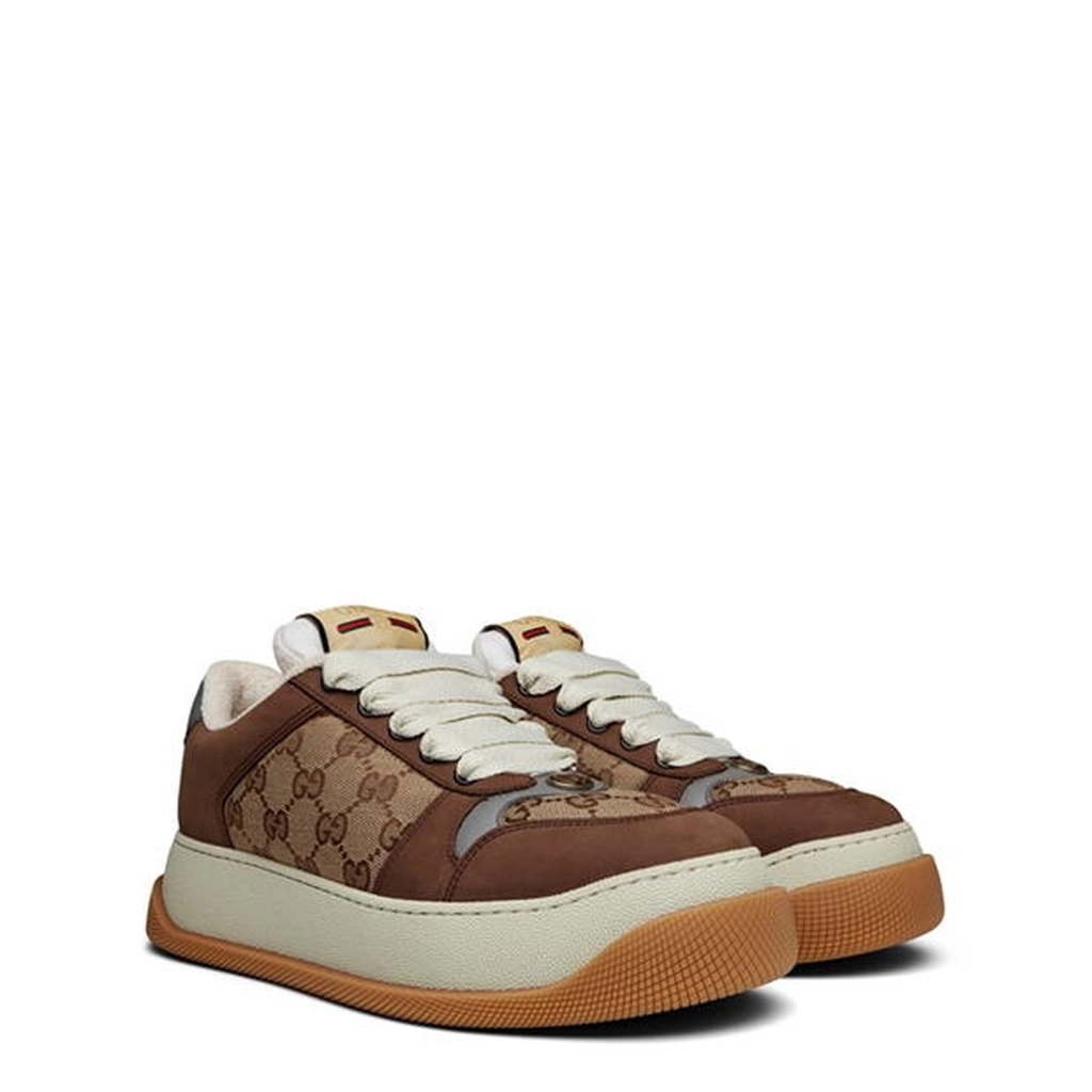 Gucci Screener Gg Trainers - Brown