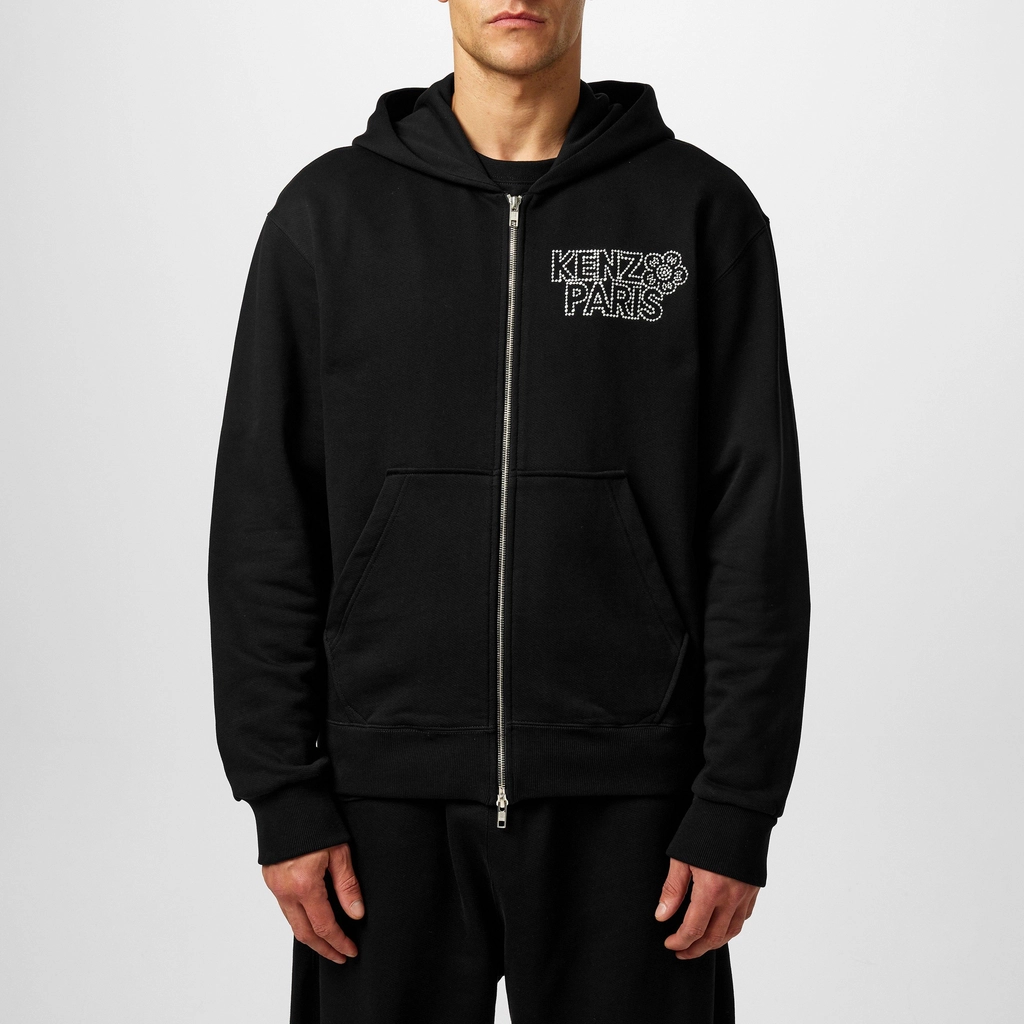Kenzo Constellation Embroidered Hoodie - Black