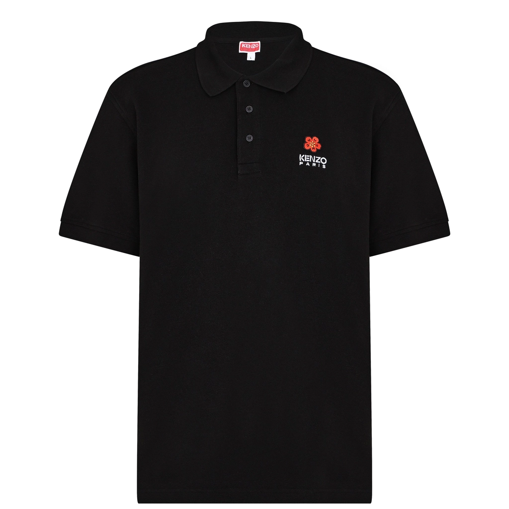 Kenzo Crest Polo Shirt - Black 99J