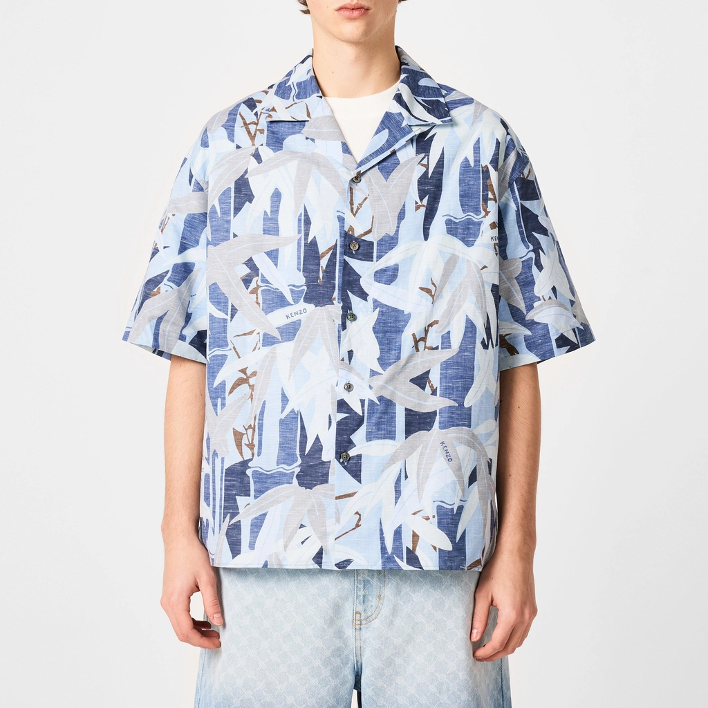 Kenzo Knzo Hawaiian Shirt - Blue