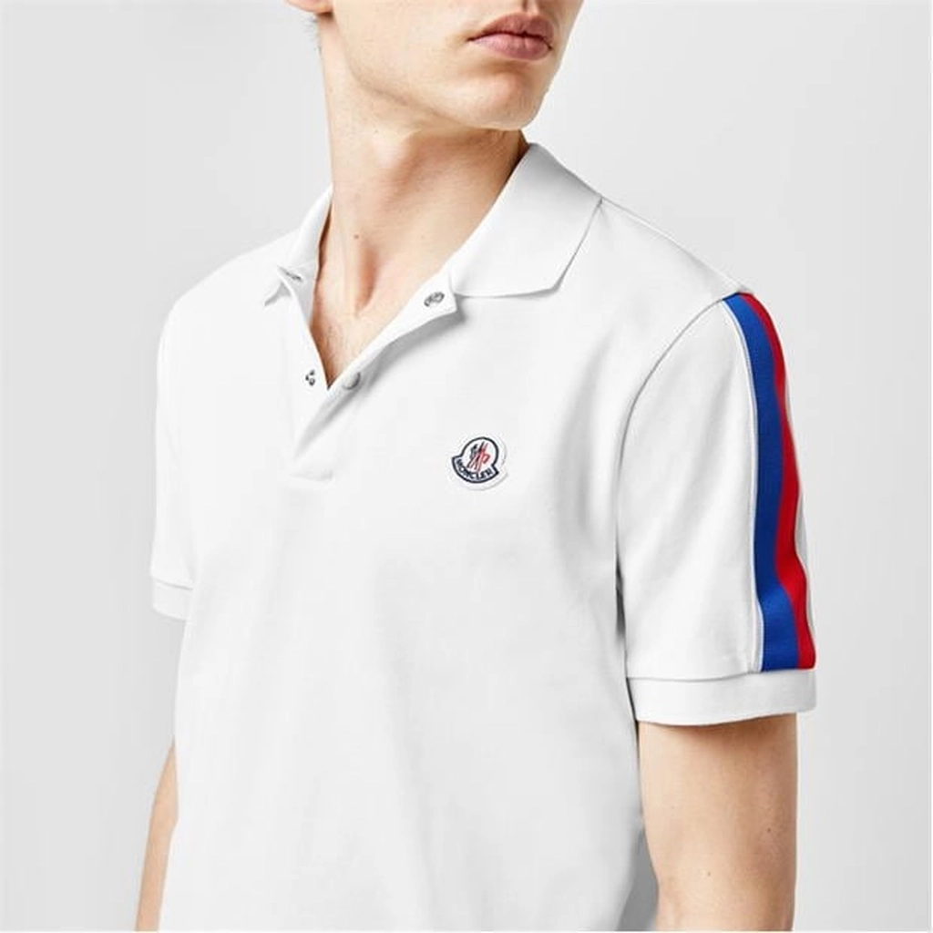 Moncler Tape Polo Shirt - White