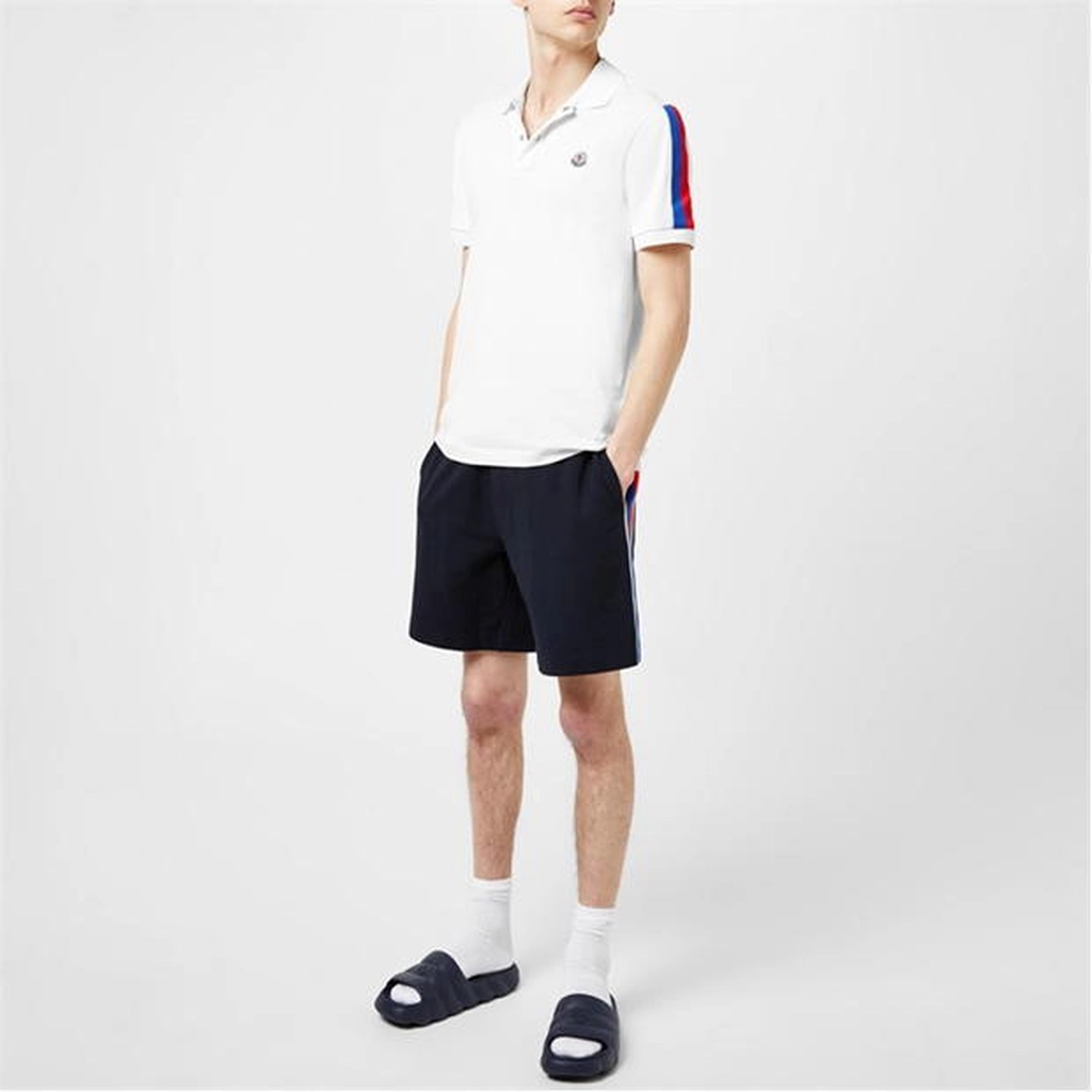 Moncler Tape Polo Shirt - White