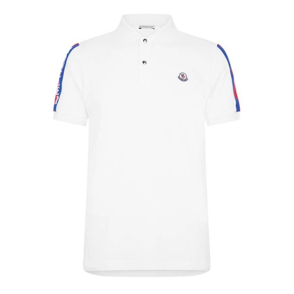 Moncler Tape Polo Shirt - White