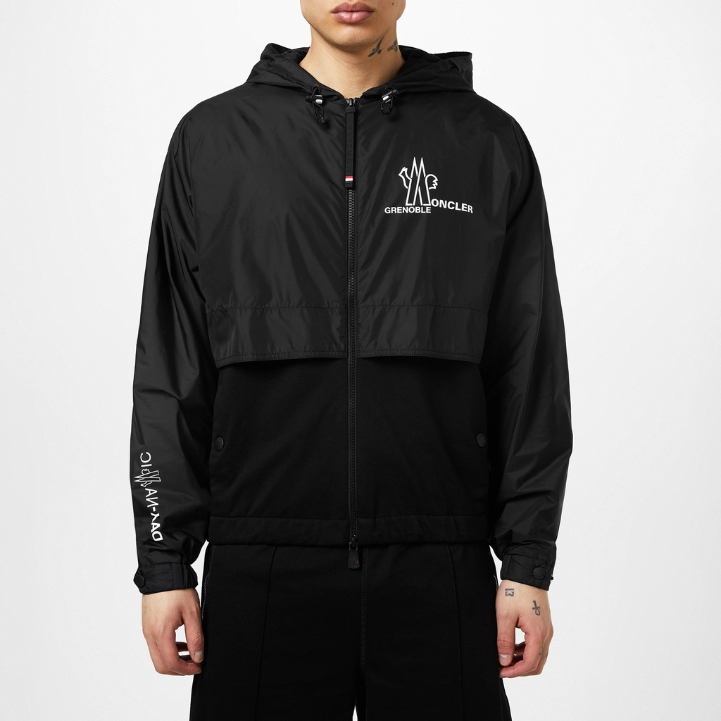 Moncler Hooded Layered Shell Jacket - Black 999
