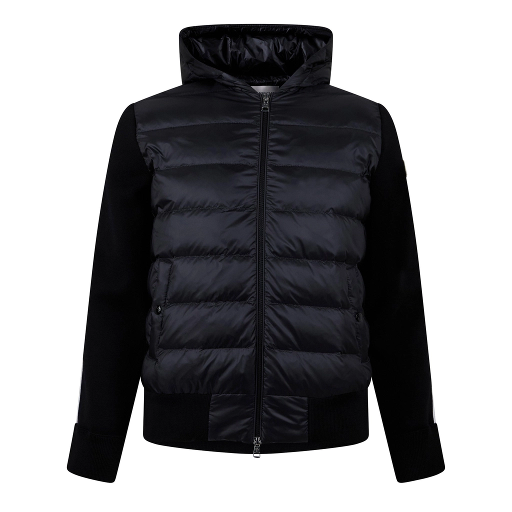 Moncler Hybrid Hooded Jacket - Black 999
