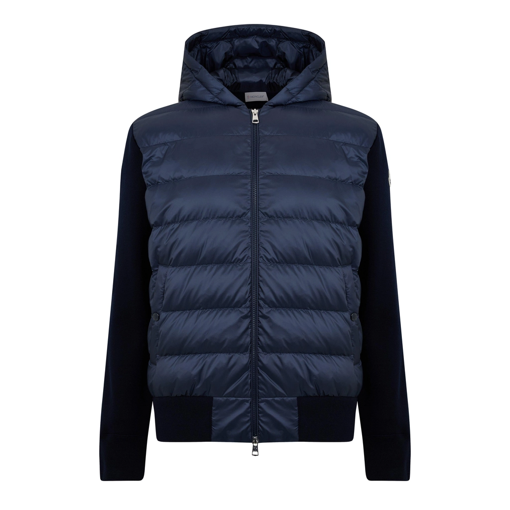 Moncler Hybrid Hooded Jacket - Navy 742