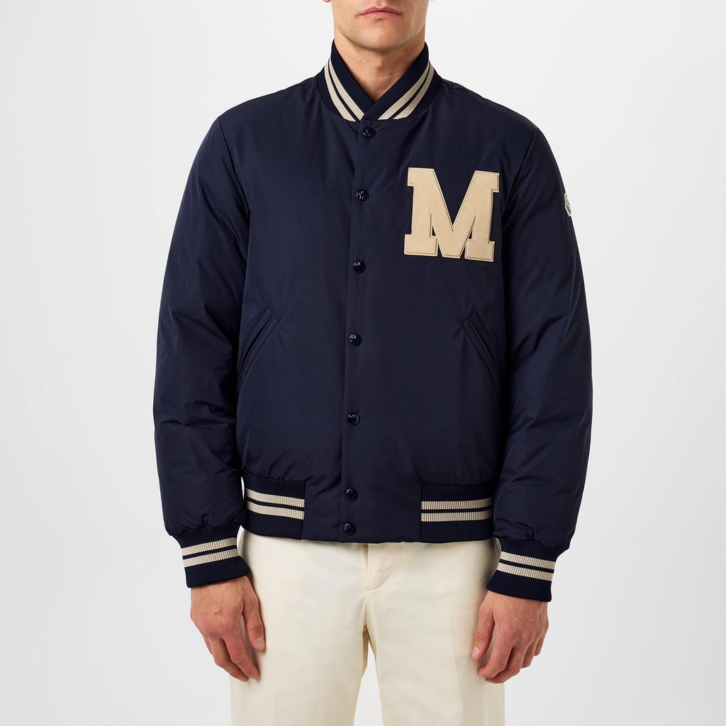 Moncler Latelin Down Varsity Jacket - Dark Blue 74S