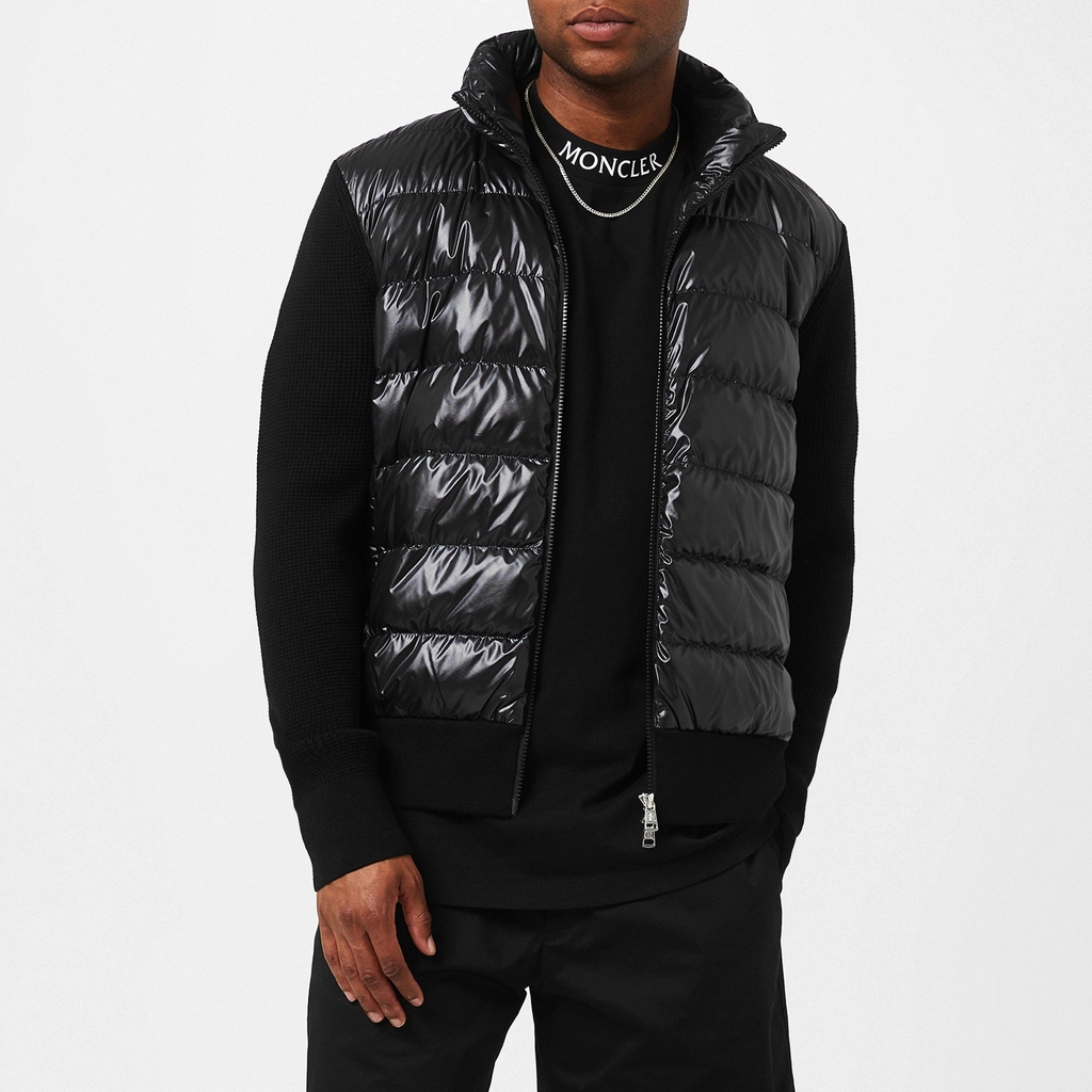 Moncler Padded Hybrid Jacket - Navy Black 999