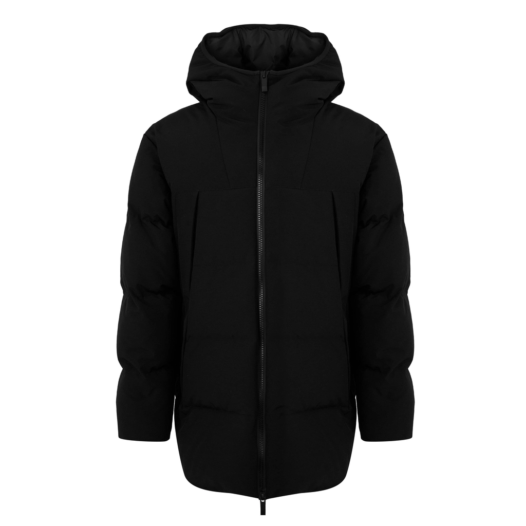 Moncler Valmoran Mid Length Down Jacket - Black 999