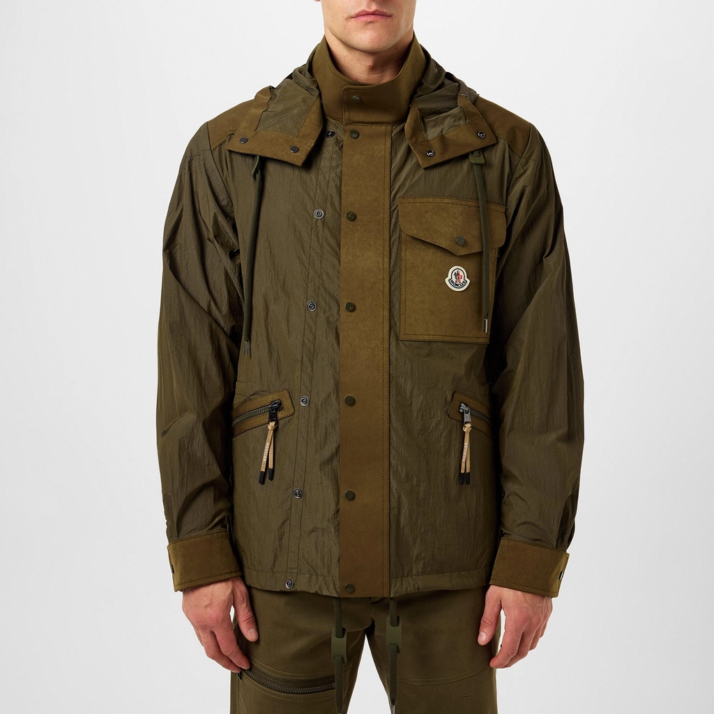 Moncler Velan Hooded Jacket - Khaki 837