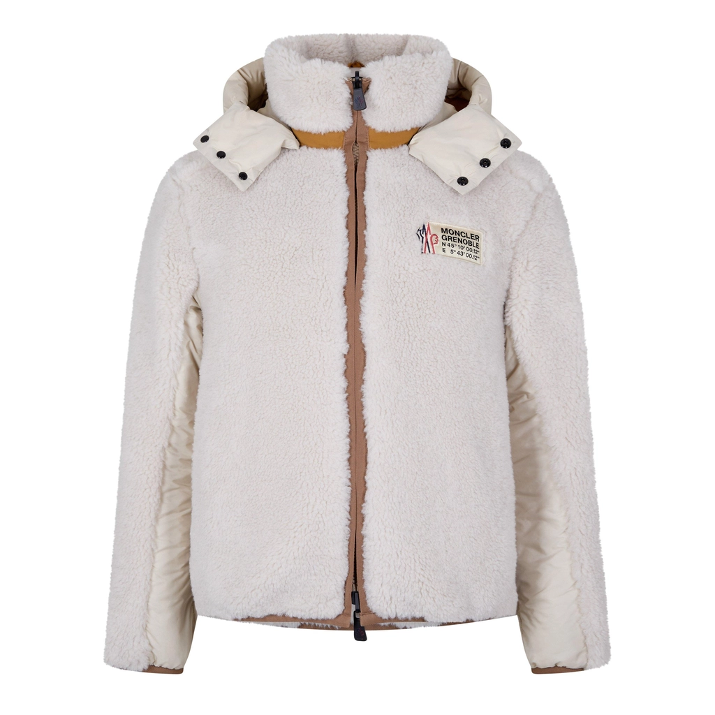 Moncler Wengi Reversible Teddy Down Jacket - Beige 215