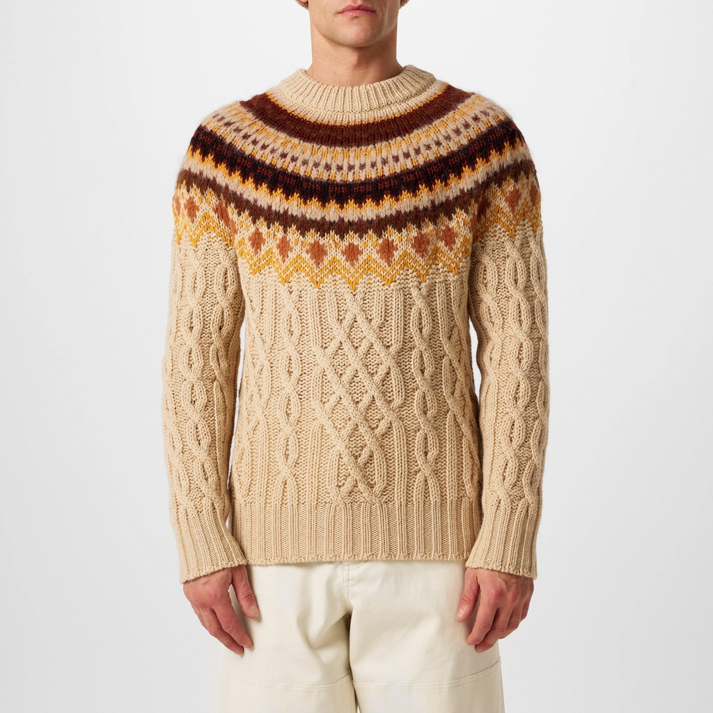 Moncler g Crew Nk Kni - Light Beige F02