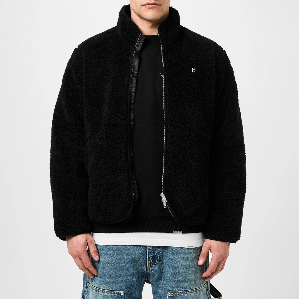 Represent Fleece Zip Jacket - Black 01
