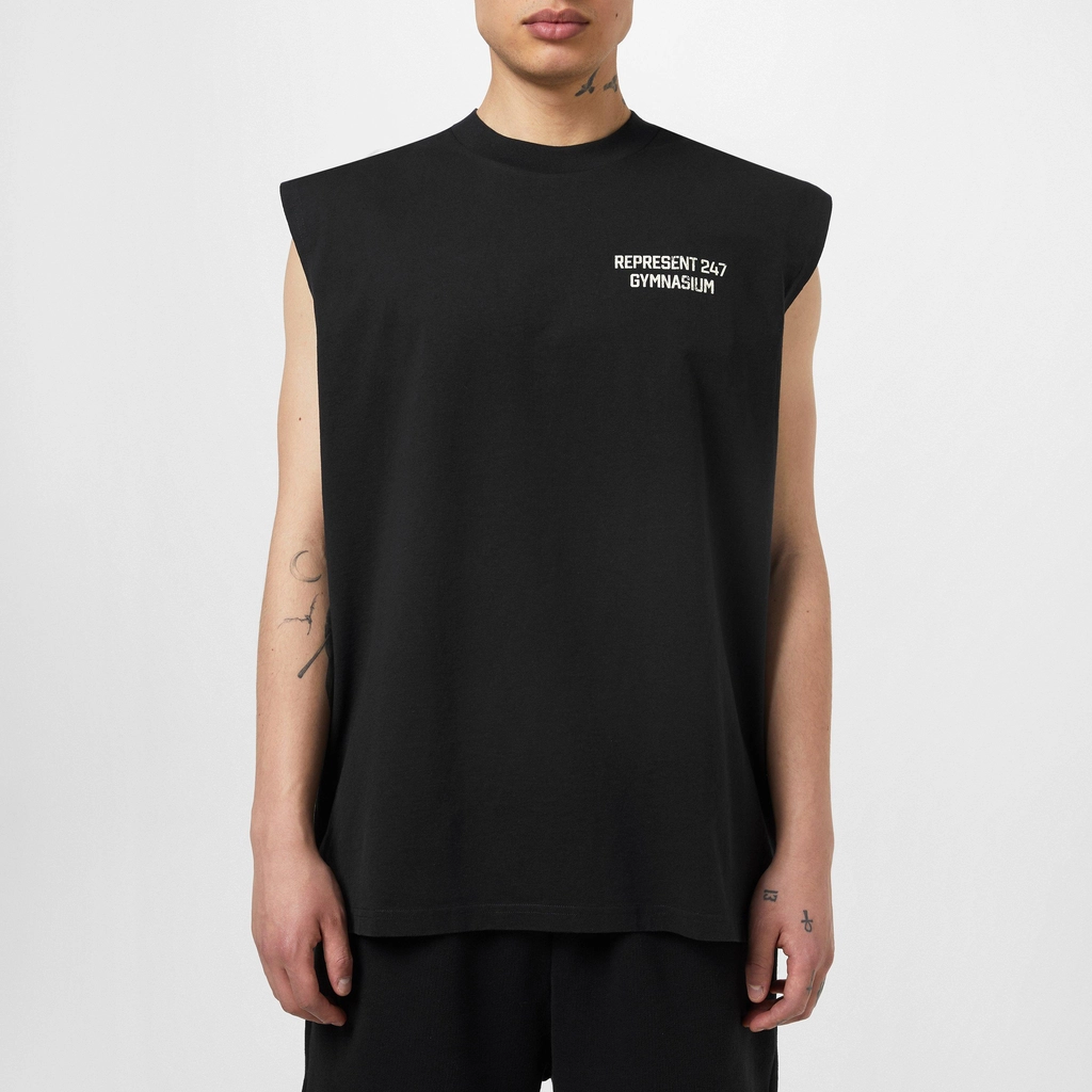 Represent Gymnasium Performance Tank Top - Off Black