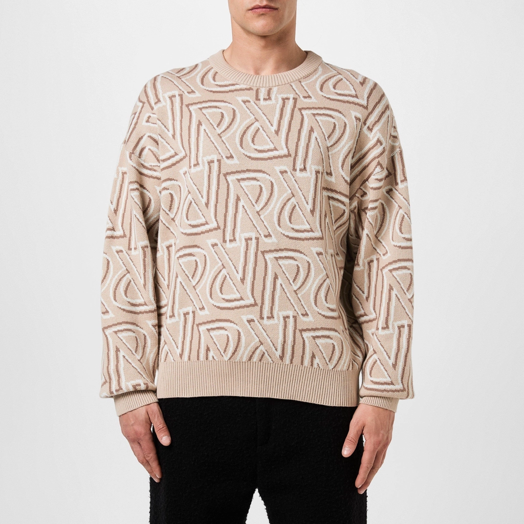 Represent Monogram Knit Sweater - Cashmere
