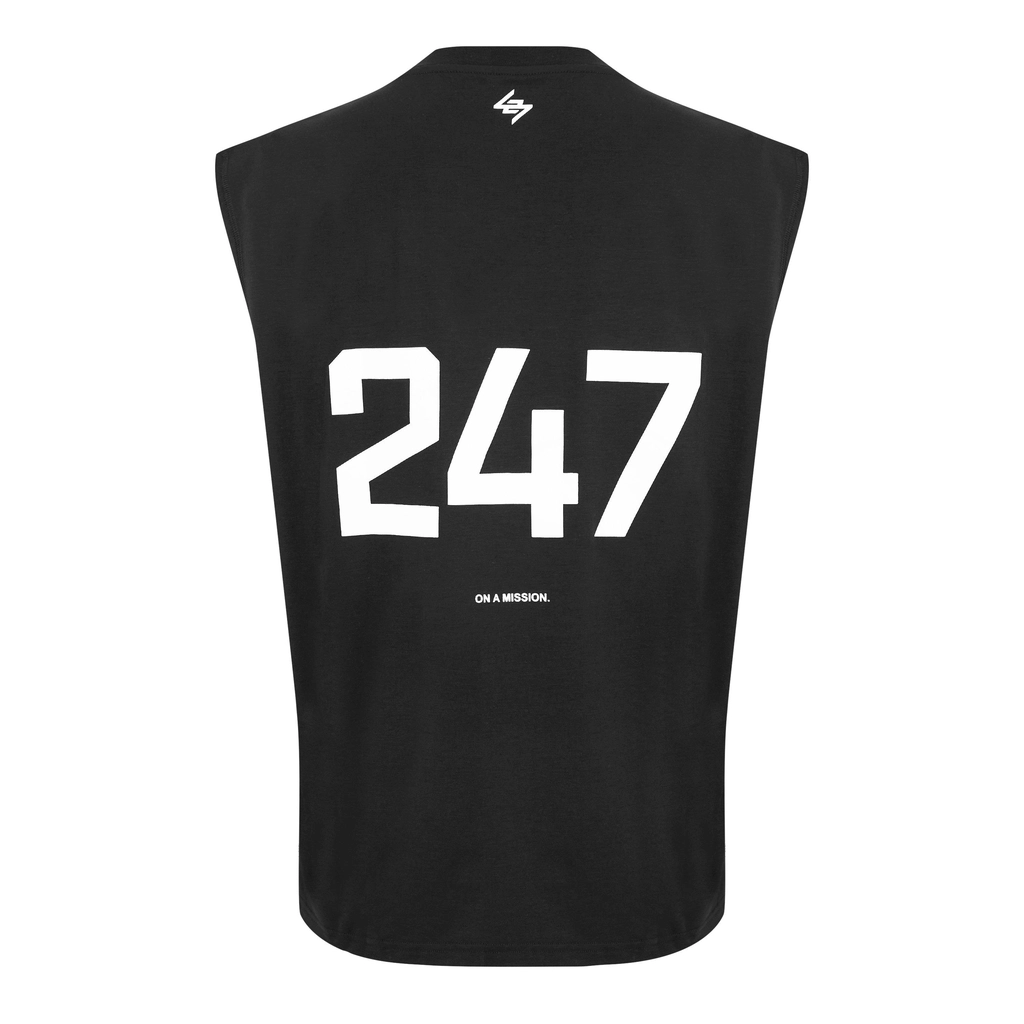 Represent Oversized Tank Top - Jet Black