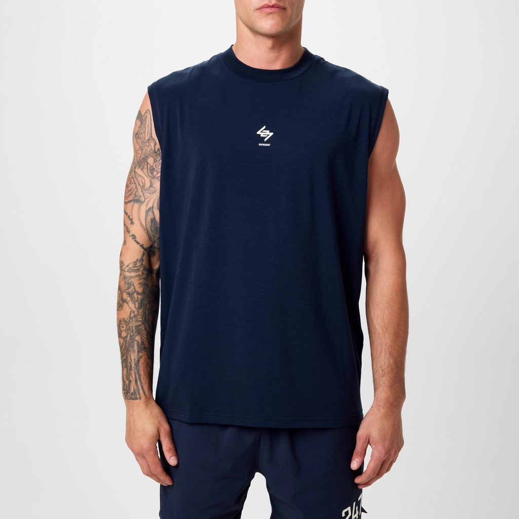 Represent Oversized Tank Top - Navy