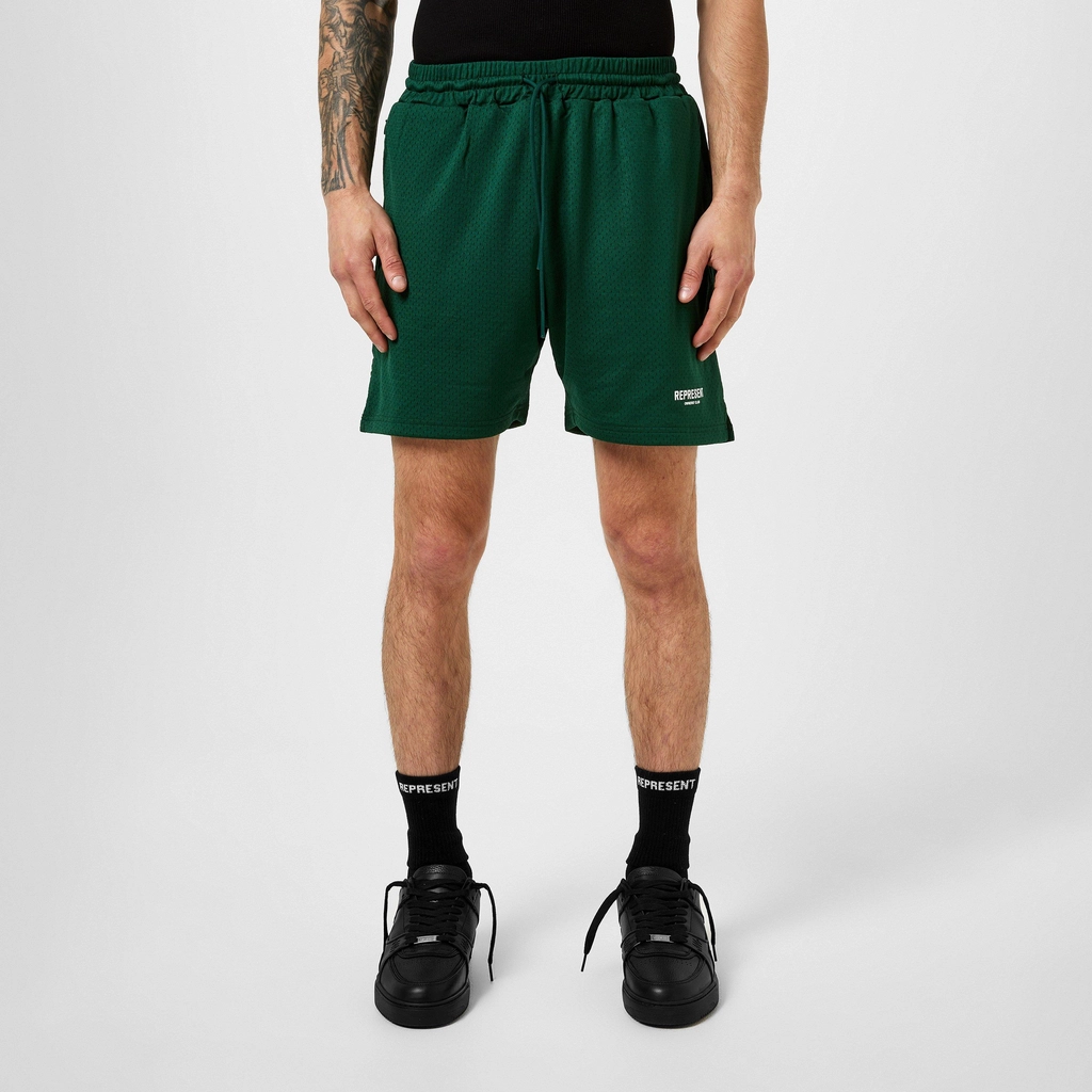 Represent Owners Club Mesh Shorts - Racing Green