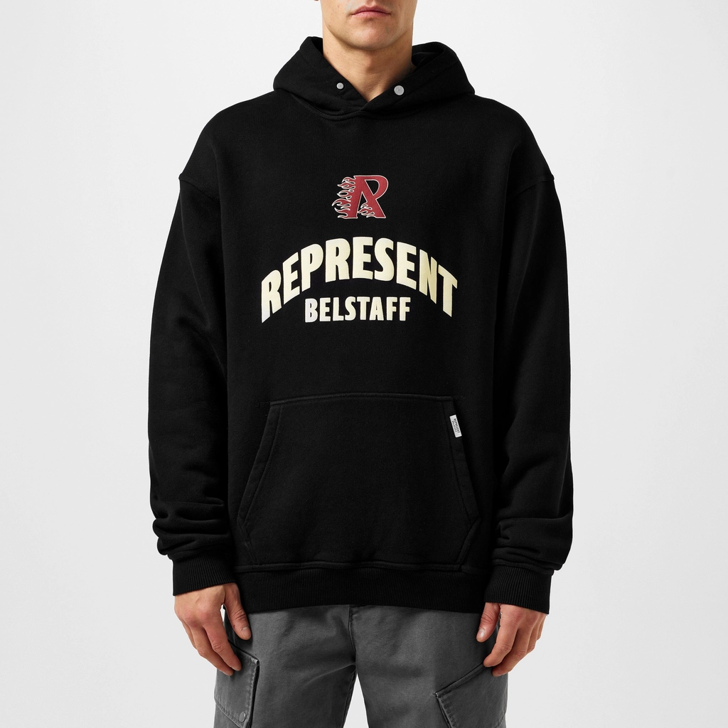 Represent X Belstaff Flame Phoenix Hoodie - Black