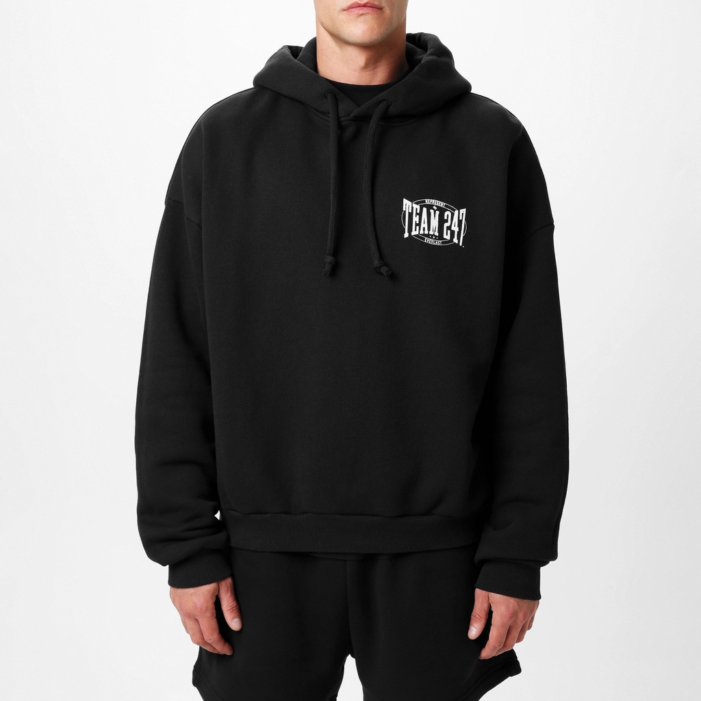 Represent X Everlast Team 247 Performance Hoodie - Off Black
