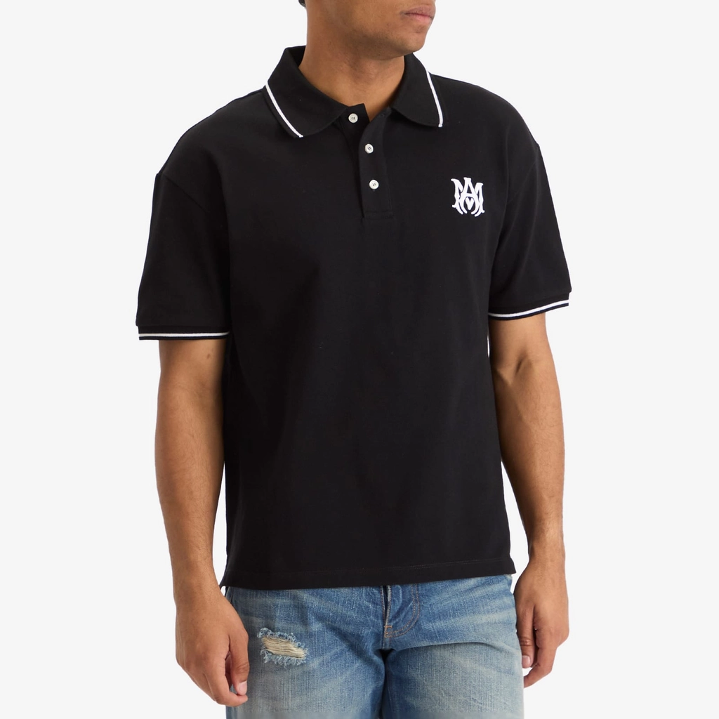 AMIRI Men's MA Core Logo Polo Black