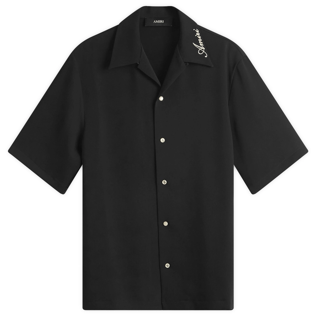 AMIRI Men's  Men's Camp Shirt Black