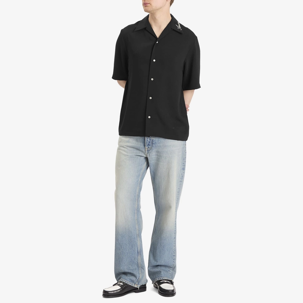 AMIRI Men's  Men's Camp Shirt Black