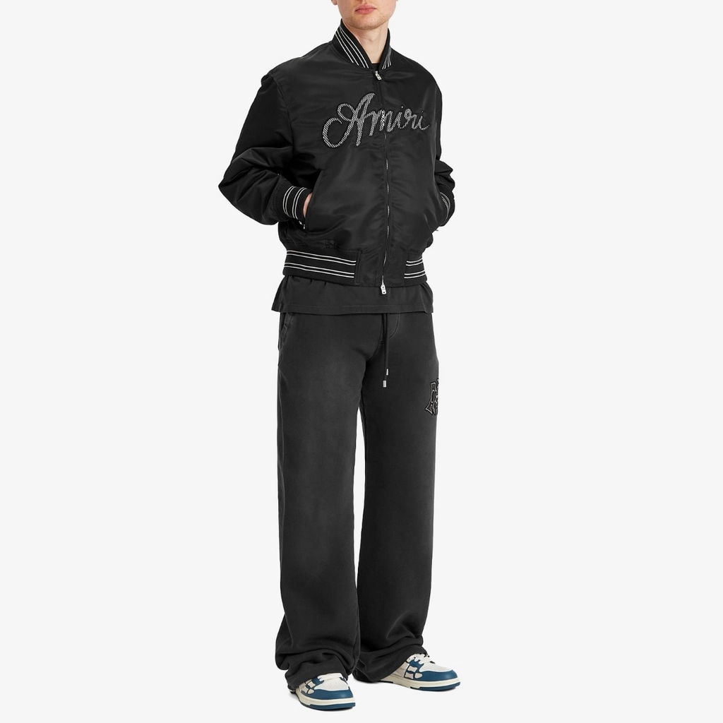 AMIRI Men's  Men's Script Bomber Jacket Black