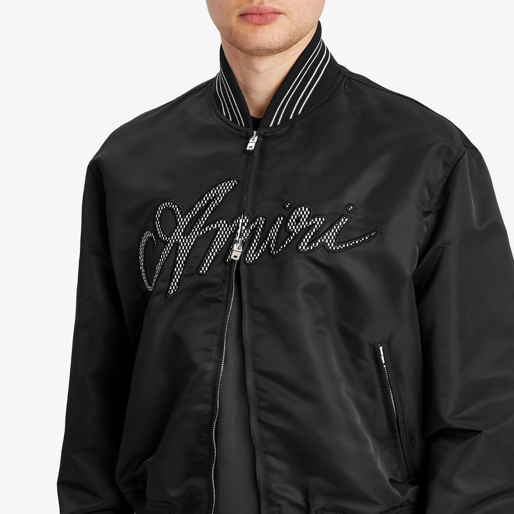 AMIRI Men's  Men's Script Bomber Jacket Black