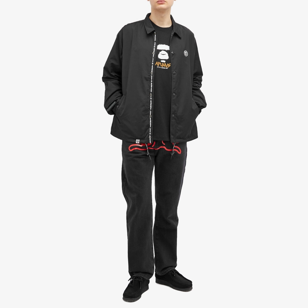 Aape Now Lightweight Coach Jacket Black