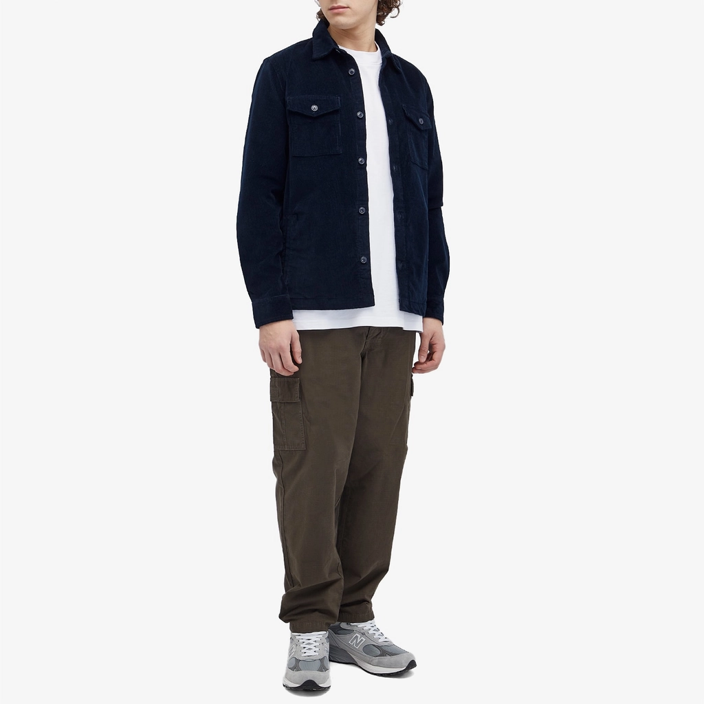 Barbour Men's Cord Overshirt Navy