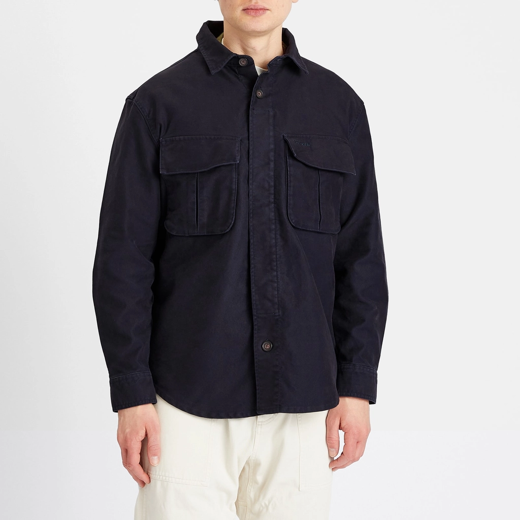 Barbour Men's Heritage+ Jungle Sateen Overshirt Navy