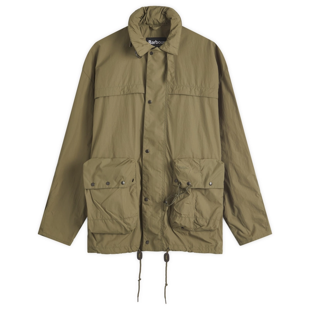 Barbour Men's Heritage+ Modified Durham Showerproof Jacket Burnt Olive