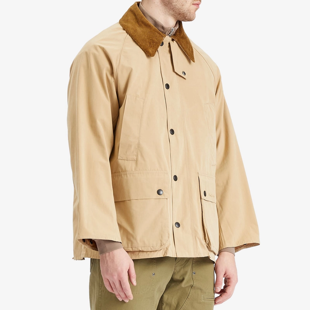 Barbour Men's OS Peached Bedale Casual Jacket Stone