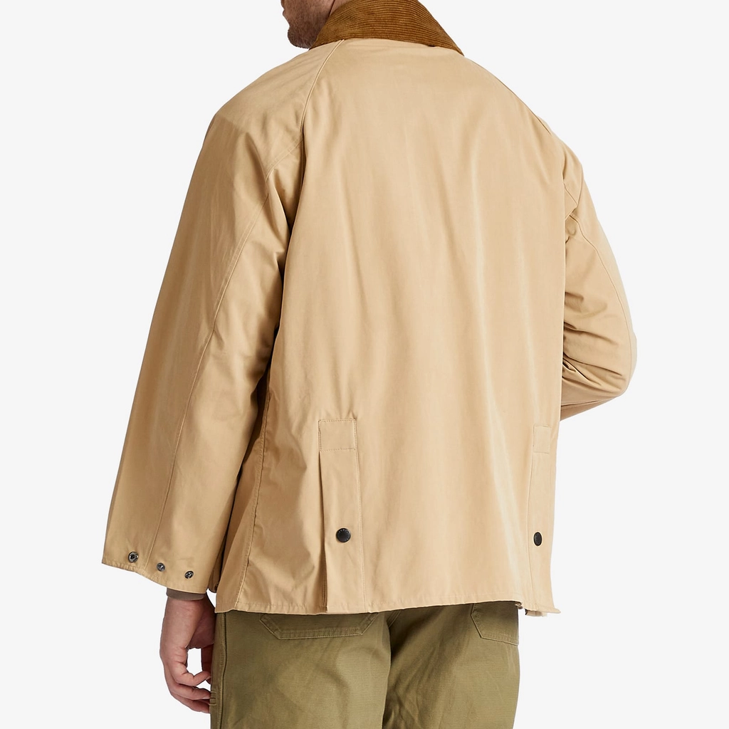 Barbour Men's OS Peached Bedale Casual Jacket Stone