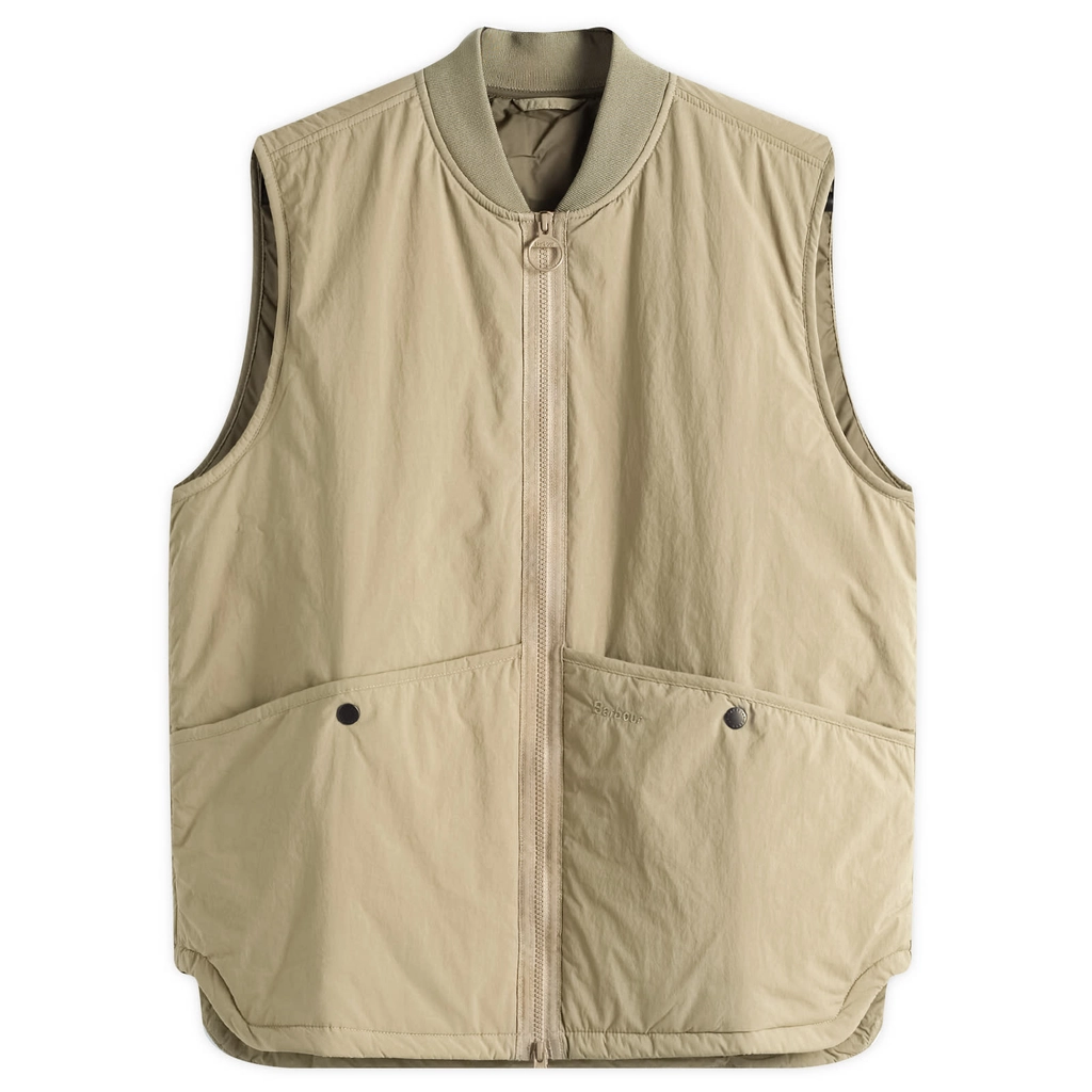 Barbour Men's Re-Engineered Liddedale Gilet Bleached Olive