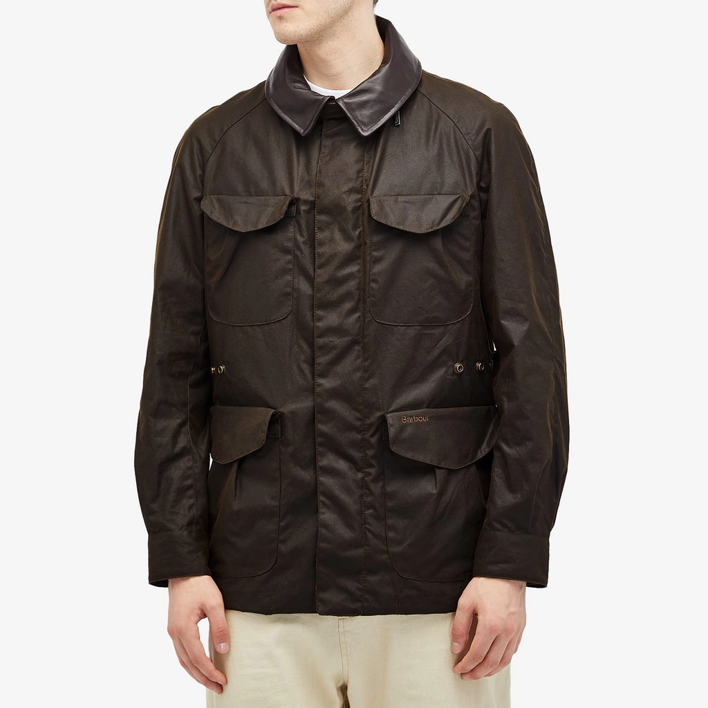 Barbour Men's TO KI TO Horse Riding Wax Jacket Olive