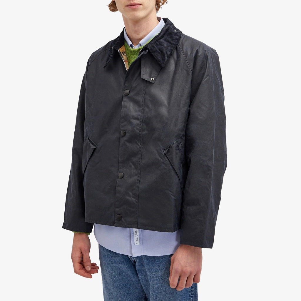 Barbour Men's Transport Wax Jacket Navy