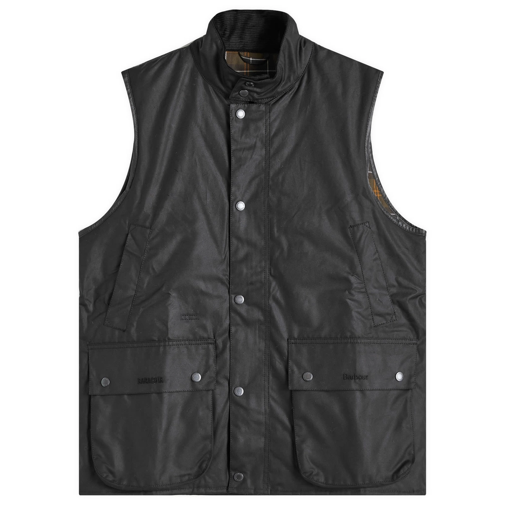 Barbour Men's x Baracuta Wax Gilet Black