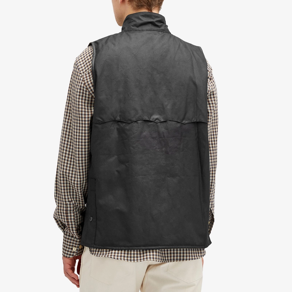 Barbour Men's x Baracuta Wax Gilet Black