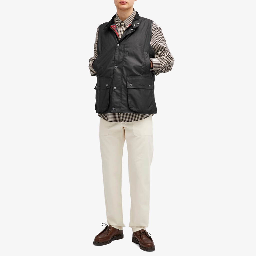 Barbour Men's x Baracuta Wax Gilet Black