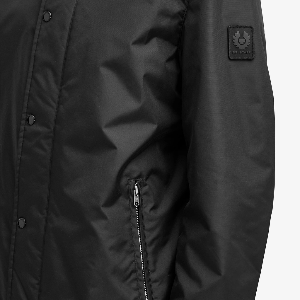 Belstaff Men's Drill Nylon Shell Coat Black